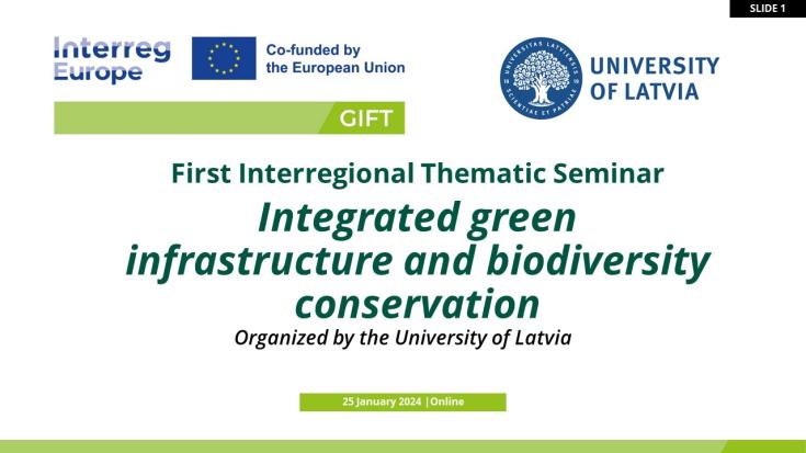 Održan međuregionalni tematski seminar „Integrirana zelena infrastruktura i očuvanje bioraznolikosti“, GIFT